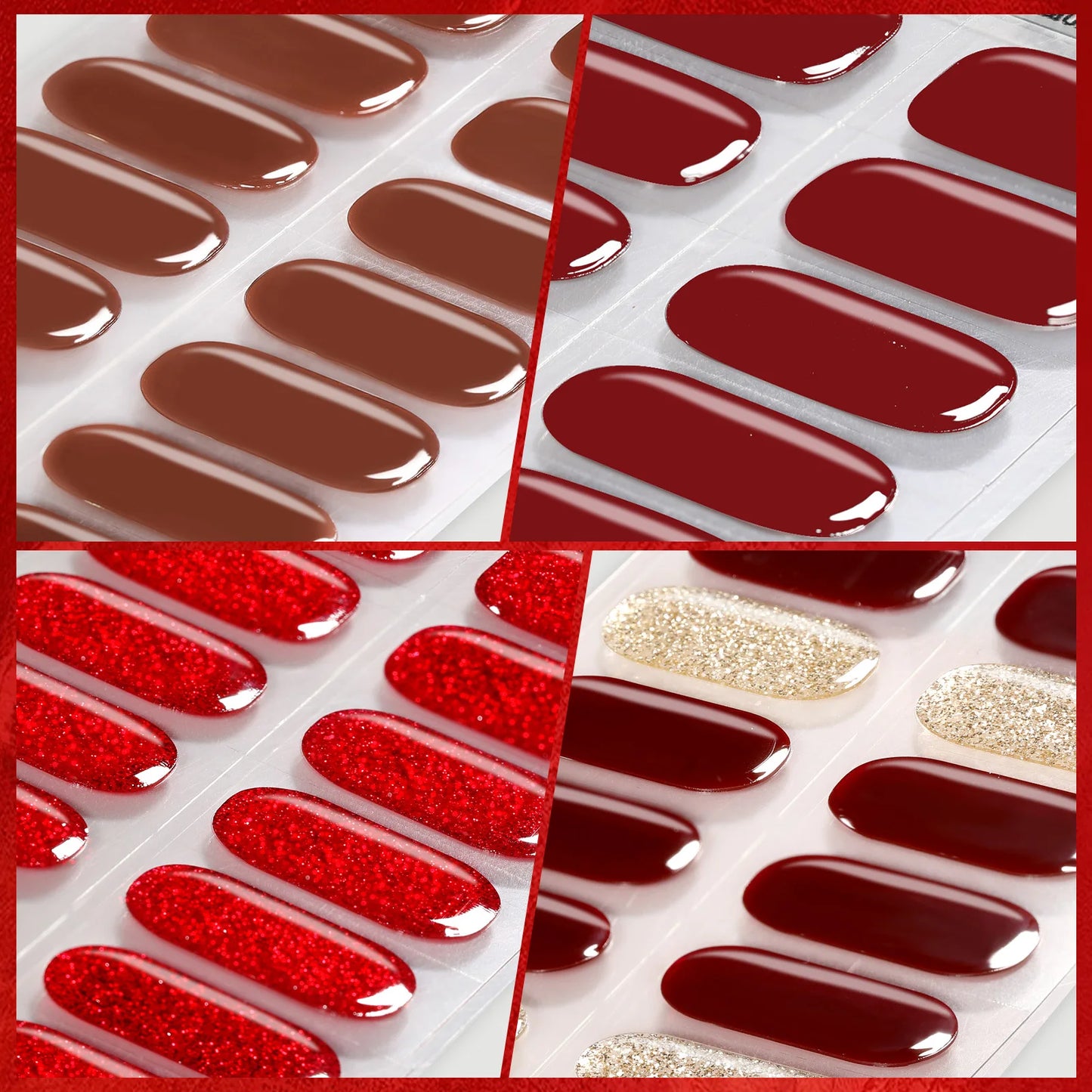 16 Tips Harunoura Semi Cured Gel Nail Strips