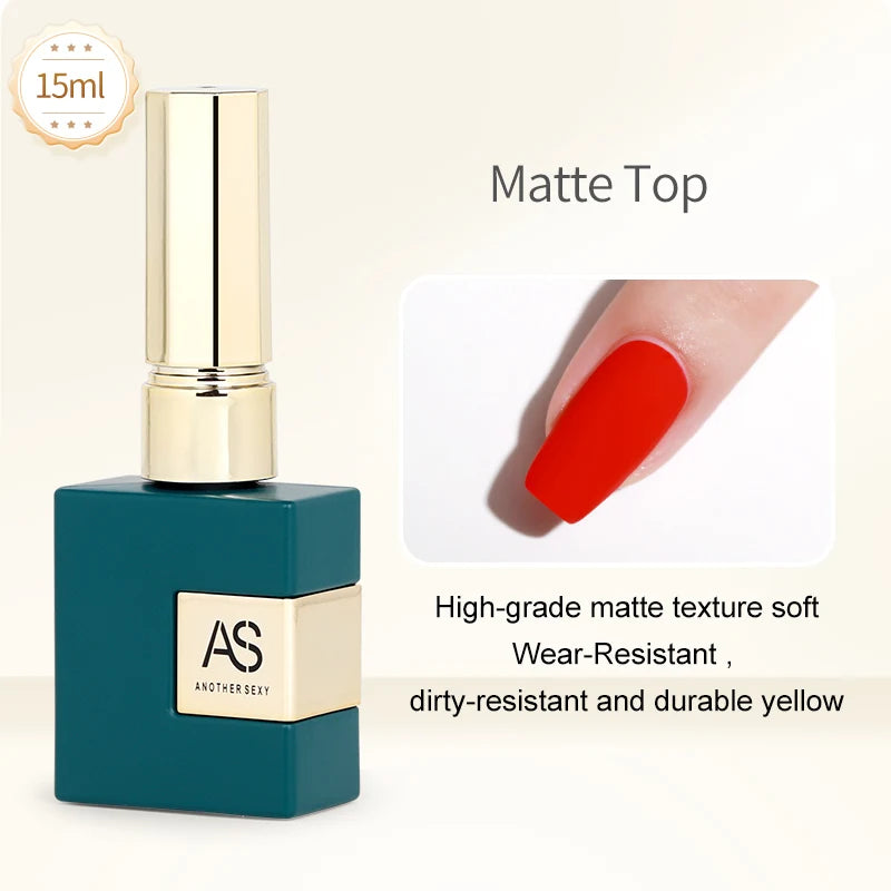 AS 15ml Base and Top Coat for Gel Polish Semi-permanent