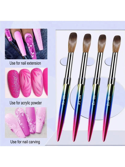 4Pcs Acrylic Nail Brush Set