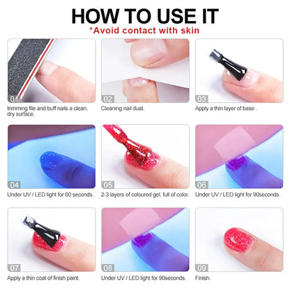 XEIJAYI 6Pcs 15Ml Nail Gel Polish Set
