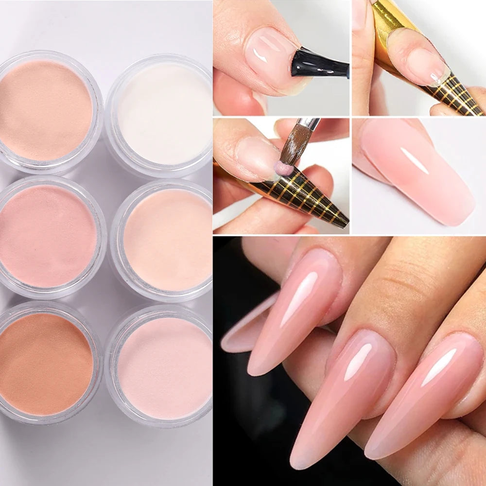 6 Colors/Set Professional Acrylic Powder