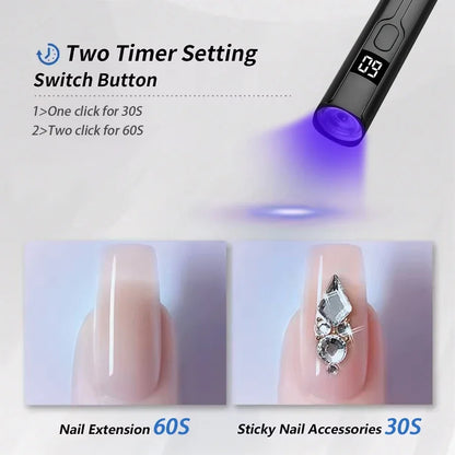 Ultra Light Portable Handheld Nail Dryer Lamp UV/LED