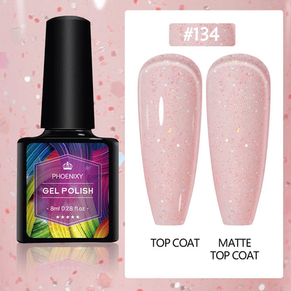 UV LED Gel Nail Polish 75 Colors Glitter 7ml