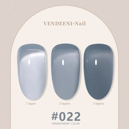 Vendeeni 24 Colors Jelly Transparent Gel Nail Polish 15ml