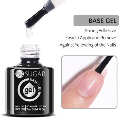 UR SUGAR 7ml Glass Bottle Color Gel Nail Polish Semi-permanent
