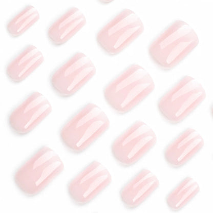 Glossy Press on French Nail Tips