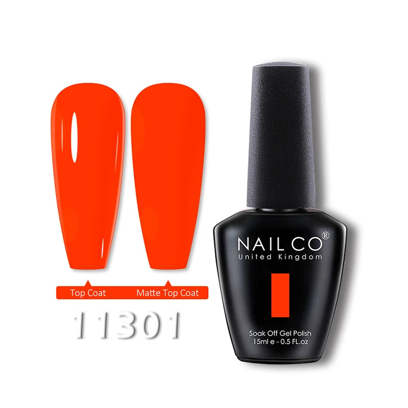 NAILCO 15ml Translucent Gel Nail Polish Semi-permanent Varnish