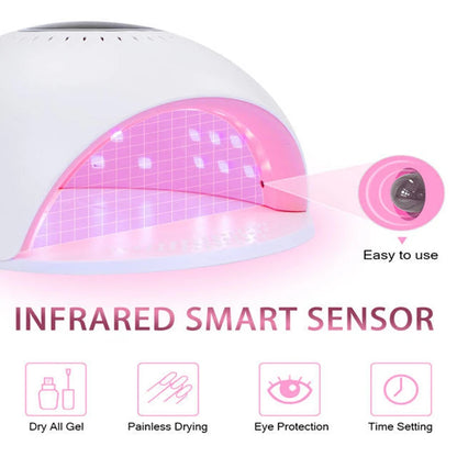 84W UV Nail Lamp UV Gel Nail Polish LED Digital Display