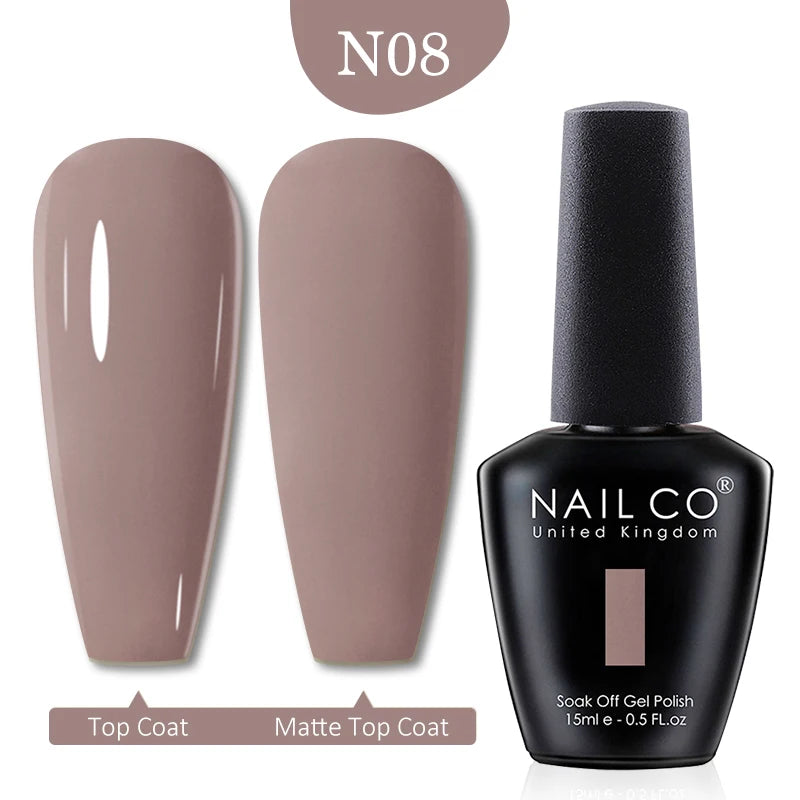 NAILCO 15ml Transparent Nude Color Series Jelly Gel Nail Polish