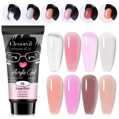 9pcs/set 15ML Nail Extension Gel Poly Gel Semi Permanent