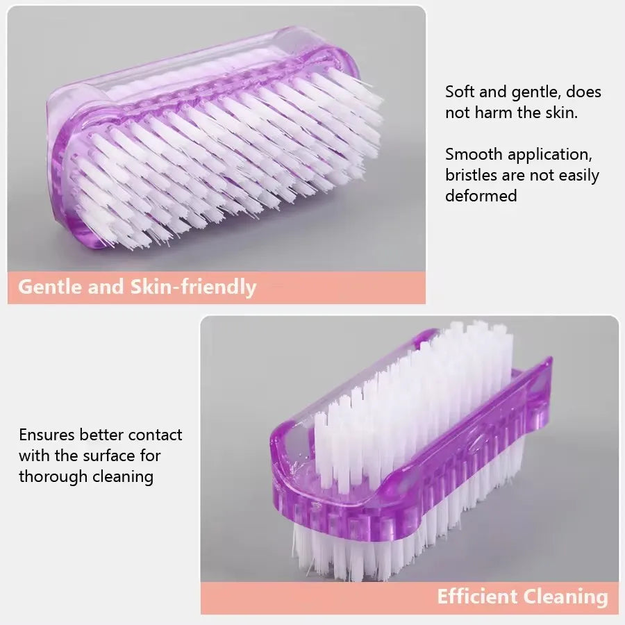 Double-Sided Nail Cleaning Brush