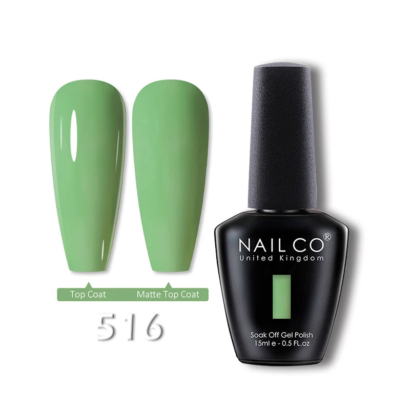 NAILCO 15ml Translucent Gel Nail Polish Semi-permanent Varnish
