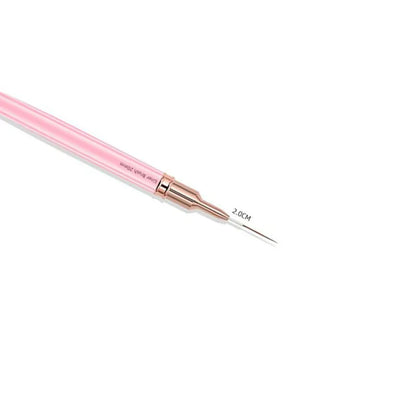 Silver Thin Nail Liner Brush 6/9/12/15/18mm