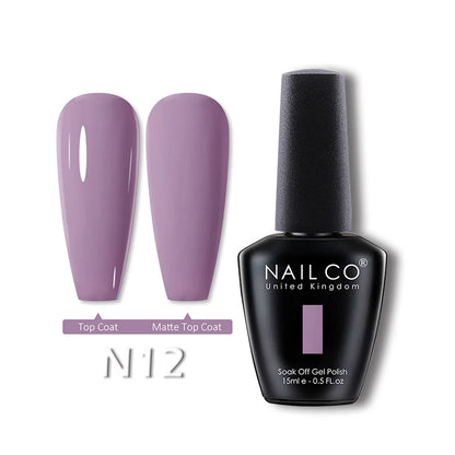 NAILCO 15ml Translucent Gel Nail Polish Semi-permanent Varnish
