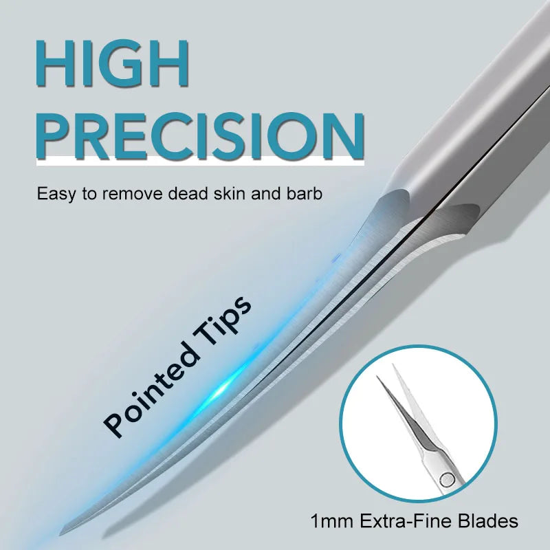 Stainless Steel Cuticle Manicure Curved Tip Scissor