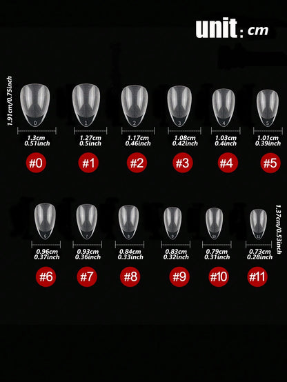 24pcs Fake Nail 12 sizes