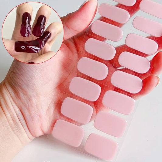 16 Tips/pcs Semi Cured Gel Nail Strips