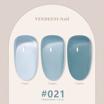 Vendeeni 24 Colors Jelly Transparent Gel Nail Polish 15ml