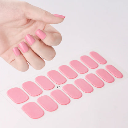 16 Tips/pcs Semi Cured Gel Nail Strips
