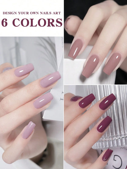 XEIJAYI 6pc 15ML Gel Nail Polish Set