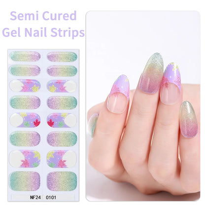 16 Tips Semi-Cured Gel Nail Strips