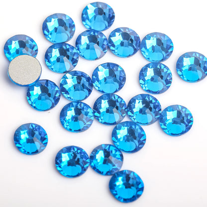 Capri Blue 3D Nail Art Glass/Crystal Rhinestones