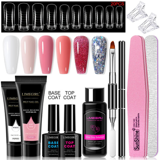 Poly Nail Gel Set for Extension Nails
