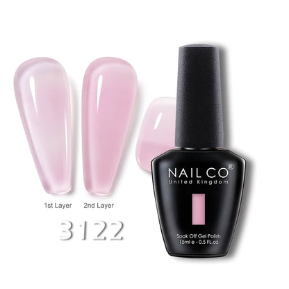 NAILCO 15ml Translucent Gel Nail Polish Semi-permanent Varnish