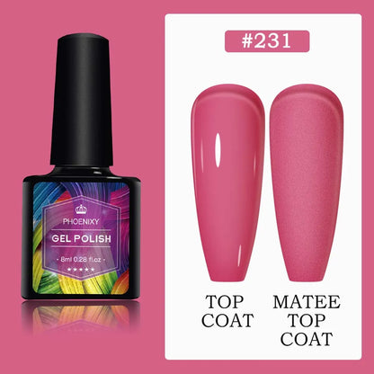 UV LED Gel Nail Polish 70 Colors Glitter 7ml