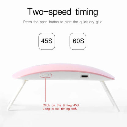 Portable Mini USB 6W 3 LED Desk Drying Nail Lamp