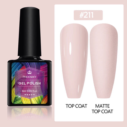 UV LED Gel Nail Polish 75 Colors Glitter 7ml