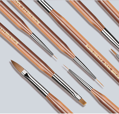BORN PRETTY Nail Art Brush 9 Sizes  Nail Art Manicure Tool