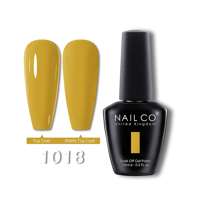NAILCO 15ml Translucent Gel Nail Polish Semi-permanent Varnish