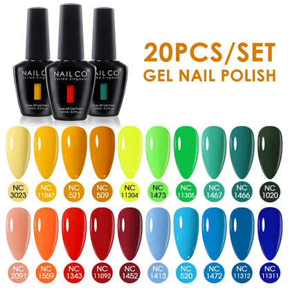 NAILCO 15ml 20/30pcs Gel Nail Polish Set