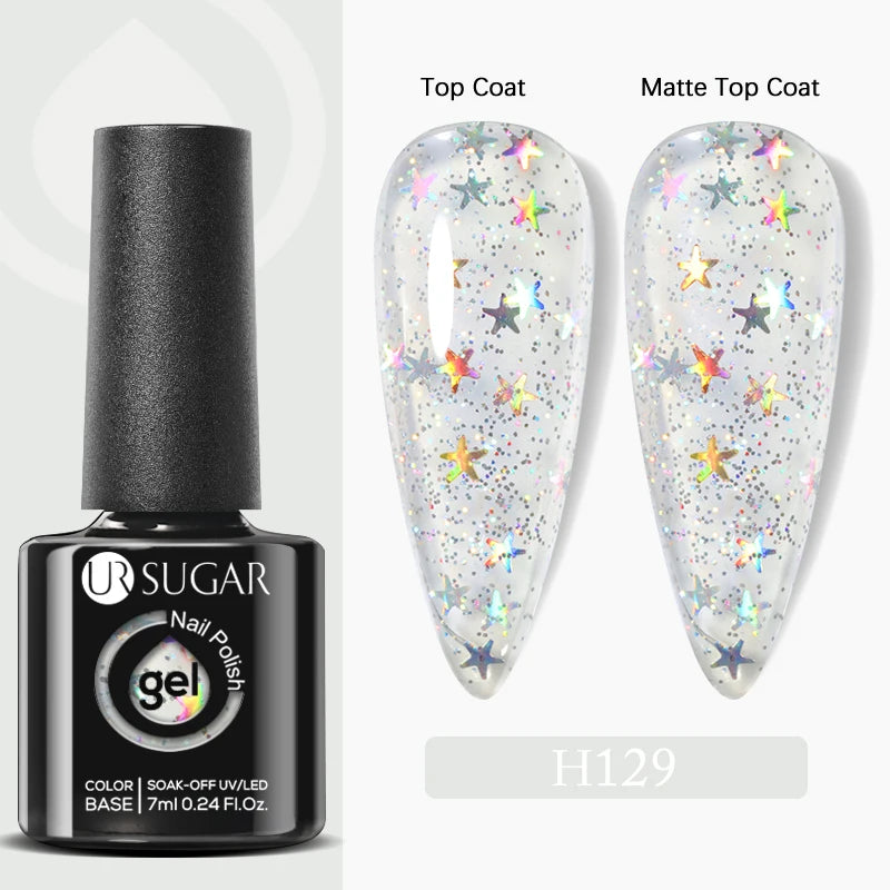 UR SUGAR 7ml Glass Bottle Color Gel Nail Polish Semi-permanent
