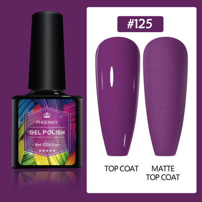 UV LED Gel Nail Polish 70 Colors Glitter 7ml