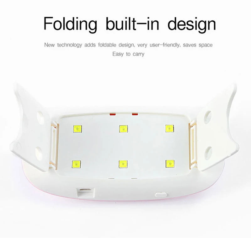Portable Mini USB 6W 3 LED Desk Drying Nail Lamp