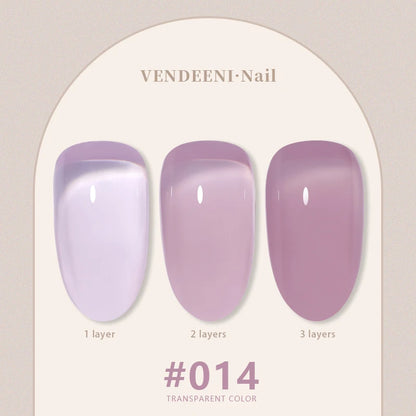 Vendeeni 24 Colors Jelly Transparent Gel Nail Polish 15ml