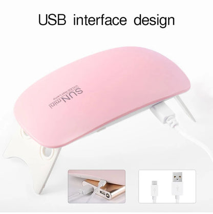 Portable Mini USB 6W 3 LED Desk Drying Nail Lamp