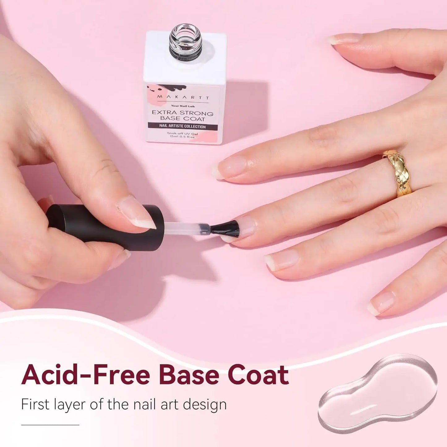 15ml Makartt Extra Strong Base Coat Gel Polish