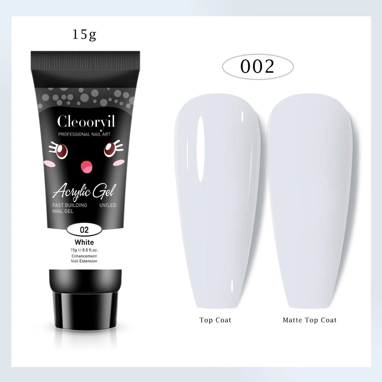 9pcs/set 15ML Nail Extension Gel Poly Gel Semi Permanent