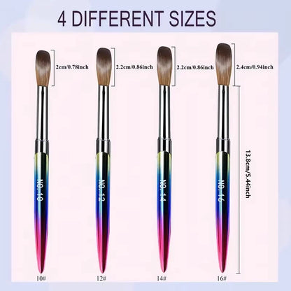 4Pcs Acrylic Nail Brush Set