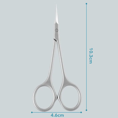 Stainless Steel Cuticle Manicure Curved Tip Scissor