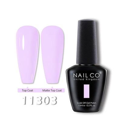NAILCO 15ml Translucent Gel Nail Polish Semi-permanent Varnish