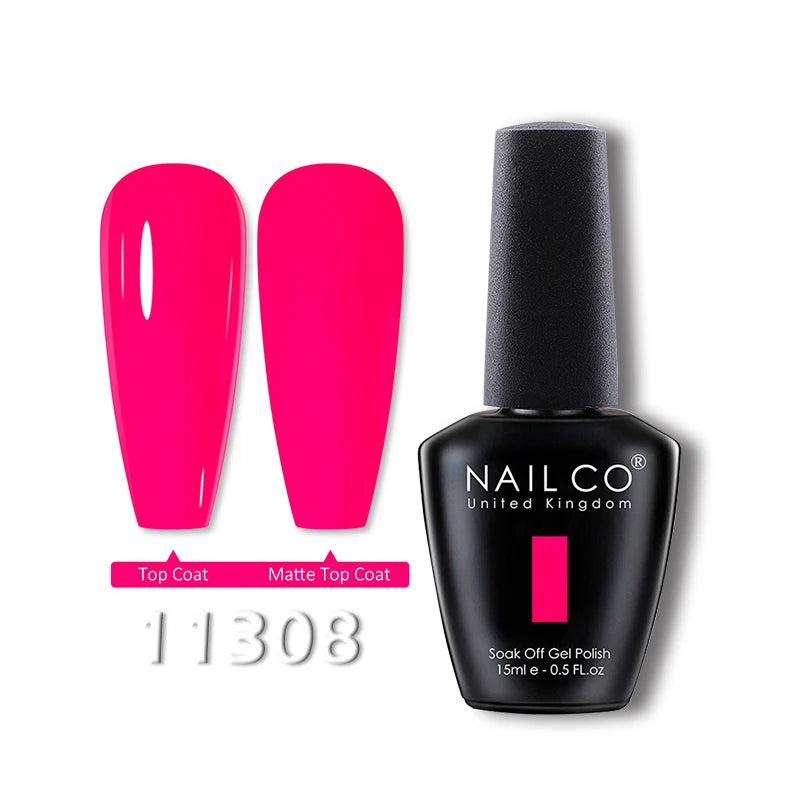 NAILCO 15ml Translucent Gel Nail Polish Semi-permanent Varnish