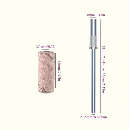 100Pcs Professional Nail Drill Sanding Bands, Bits for Manicure and Pedicure Tools