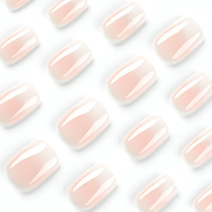 Glossy Press on French Nail Tips