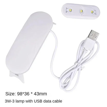 Portable 3W 3 LED Nail Dryer Lamp UV LED Nail Light