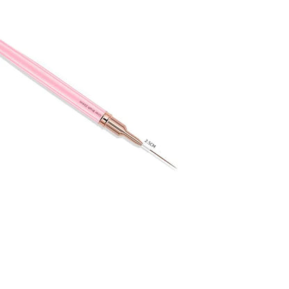 Silver Thin Nail Liner Brush 6/9/12/15/18mm