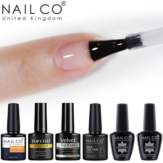 NAILCO 10/15ml Tempered Top Coat Gel Polish
